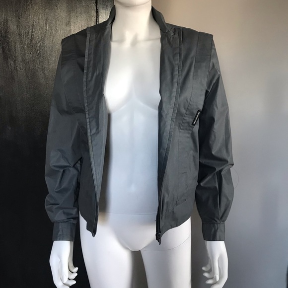 Members Only Vintage 80s Grey Zip Up Jacket - Picture 6 of 8